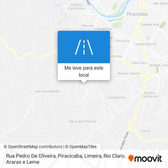 Rua Pedro De Oliveira mapa