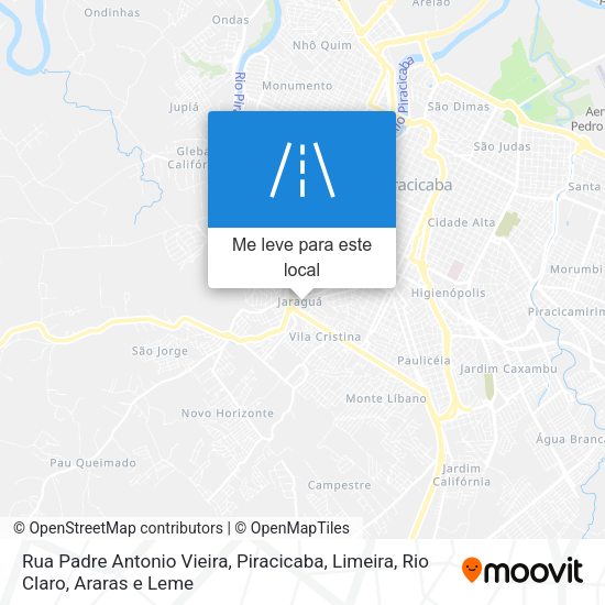 Rua Padre Antonio Vieira mapa