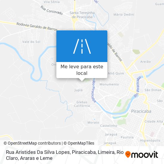 Rua Aristides Da Silva Lopes mapa