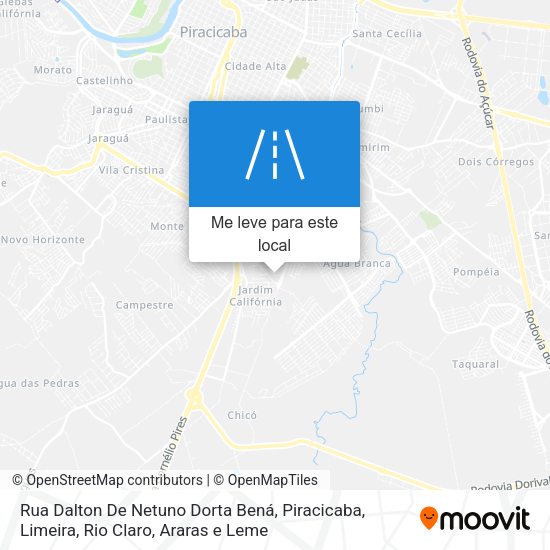 Rua Dalton De Netuno Dorta Bená mapa