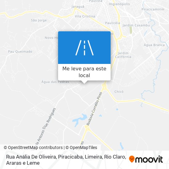 Rua Anália De Oliveira mapa