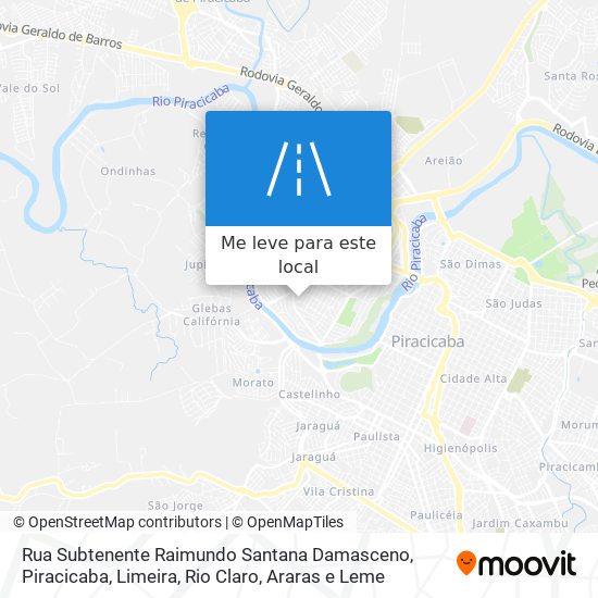 Rua Subtenente Raimundo Santana Damasceno mapa