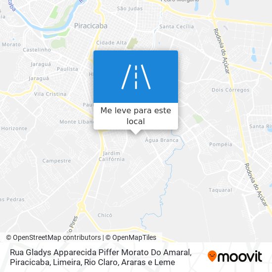 Rua Gladys Apparecida Piffer Morato Do Amaral mapa