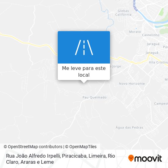 Rua João Alfredo Irpelli mapa