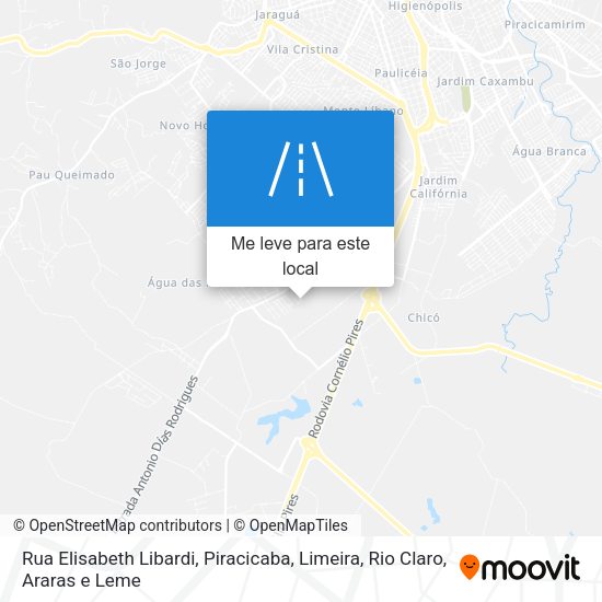 Rua Elisabeth Libardi mapa