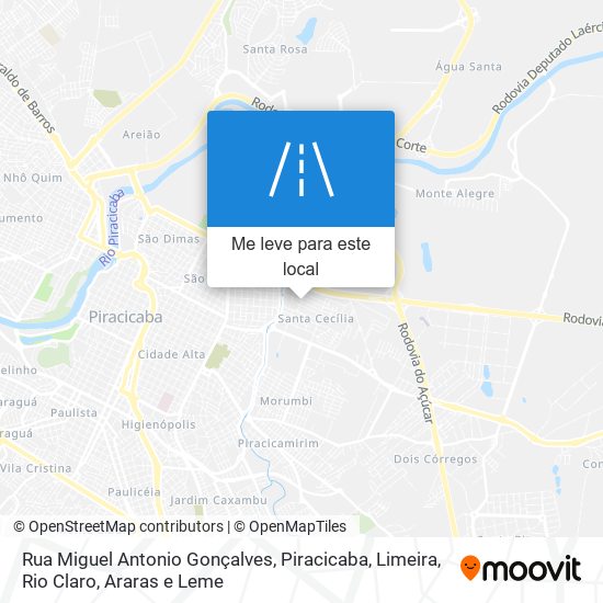 Rua Miguel Antonio Gonçalves mapa