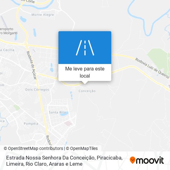 Estrada Nossa Senhora Da Conceição mapa