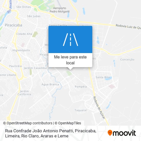 Rua Confrade João Antonio Penatti mapa