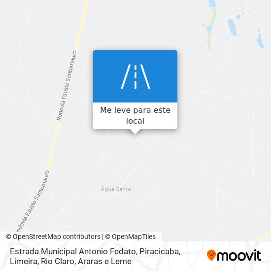 Estrada Municipal Antonio Fedato mapa