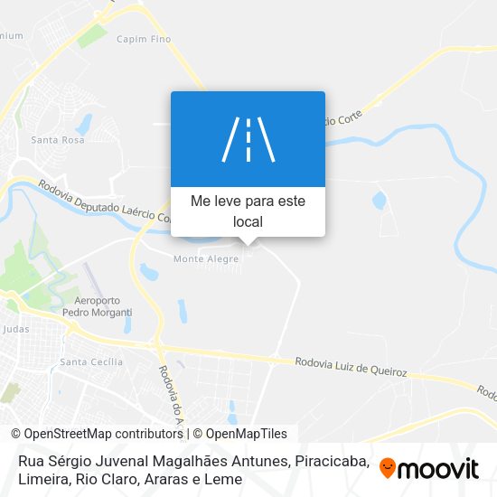 Rua Sérgio Juvenal Magalhães Antunes mapa