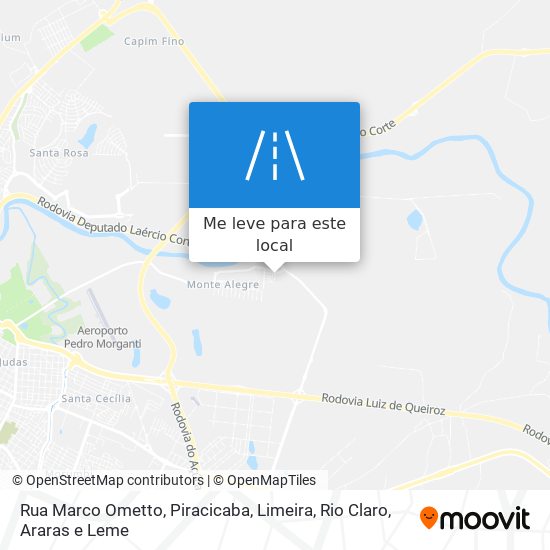 Rua Marco Ometto mapa