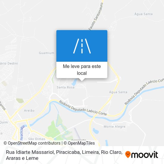 Rua Idiarte Massariol mapa