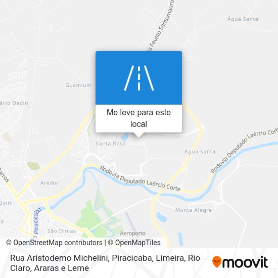 Rua Aristodemo Michelini mapa