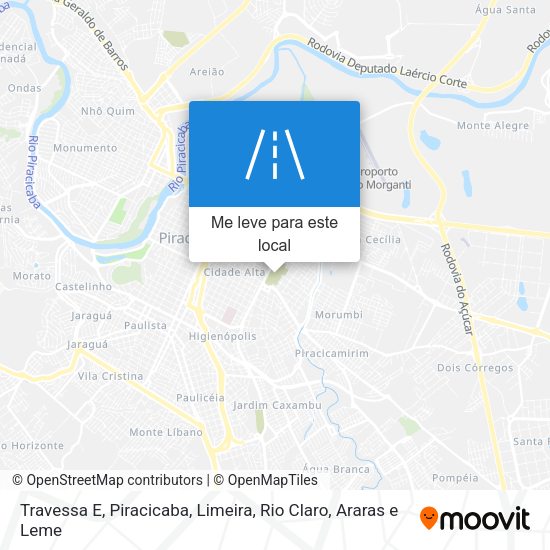 Travessa E mapa