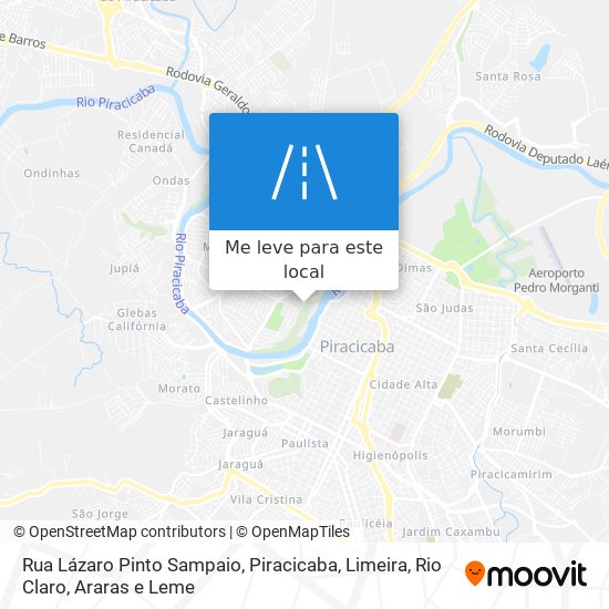 Rua Lázaro Pinto Sampaio mapa