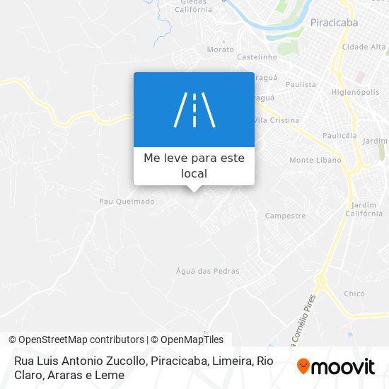 Rua Luis Antonio Zucollo mapa