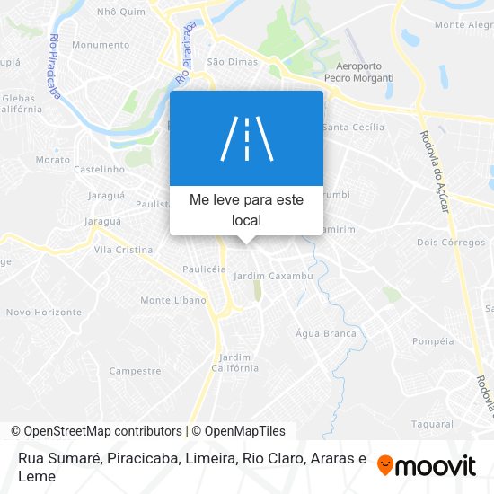 Rua Sumaré mapa