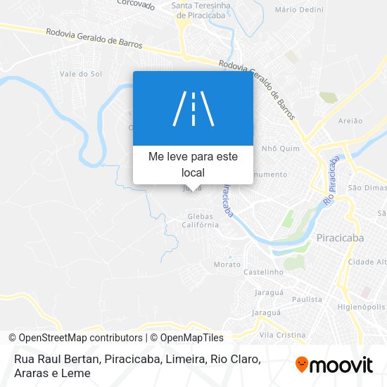 Rua Raul Bertan mapa