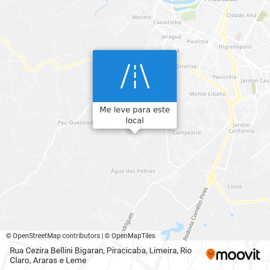 Rua Cezira Bellini Bigaran mapa