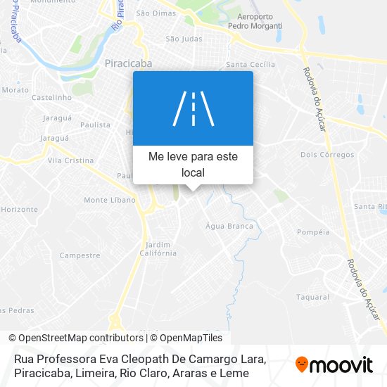 Rua Professora Eva Cleopath De Camargo Lara mapa