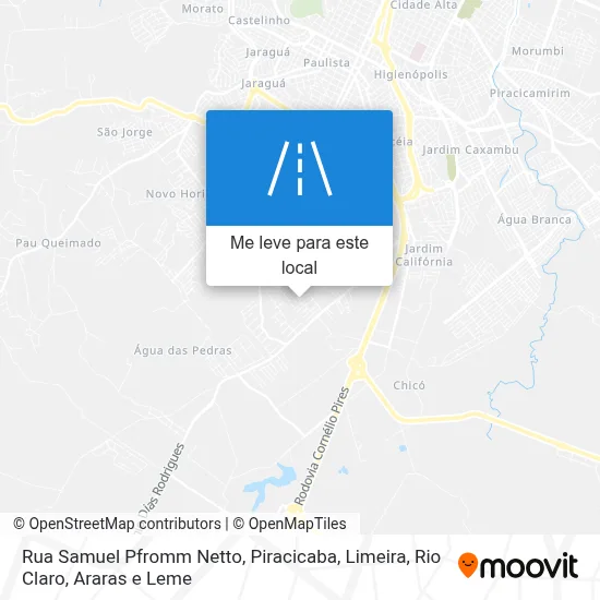 Rua Samuel Pfromm Netto mapa