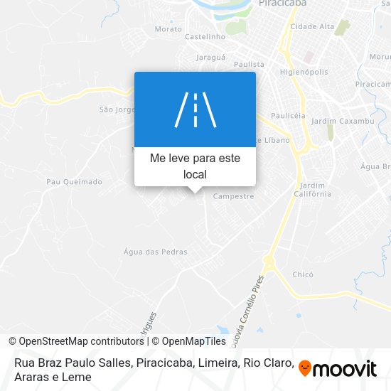 Rua Braz Paulo Salles mapa
