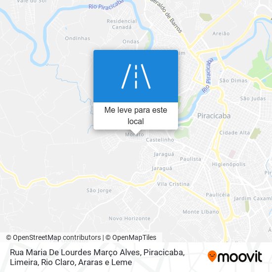 Rua Maria De Lourdes Março Alves mapa