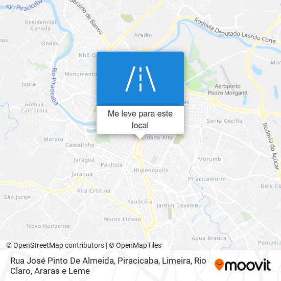 Rua José Pinto De Almeida mapa