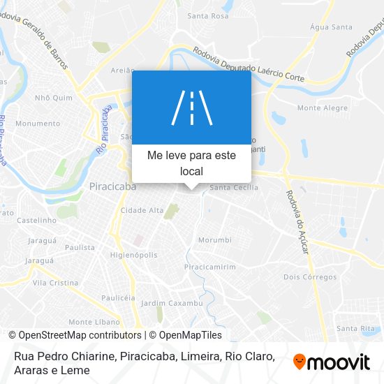 Rua Pedro Chiarine mapa
