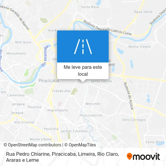 Rua Pedro Chiarine mapa