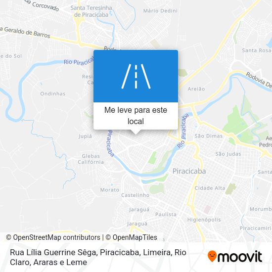 Rua Lília Guerrine Sêga mapa