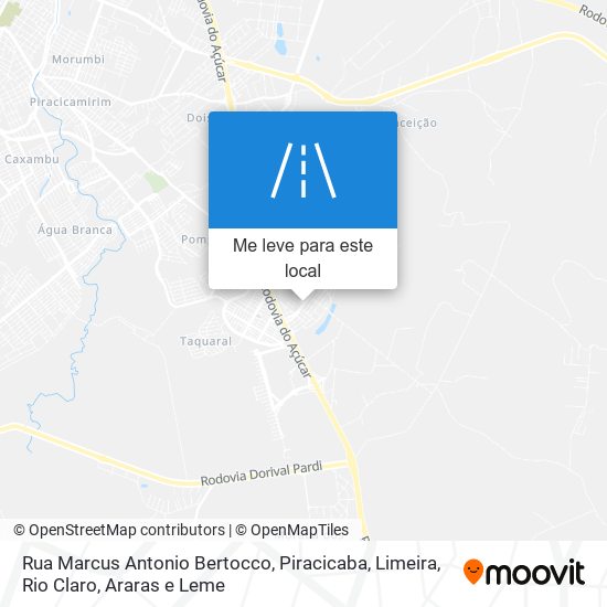 Rua Marcus Antonio Bertocco mapa