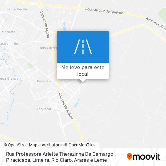 Rua Professora Arlette Therezinha De Camargo mapa