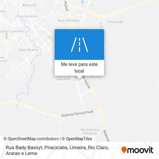 Rua Bady Bassyt mapa