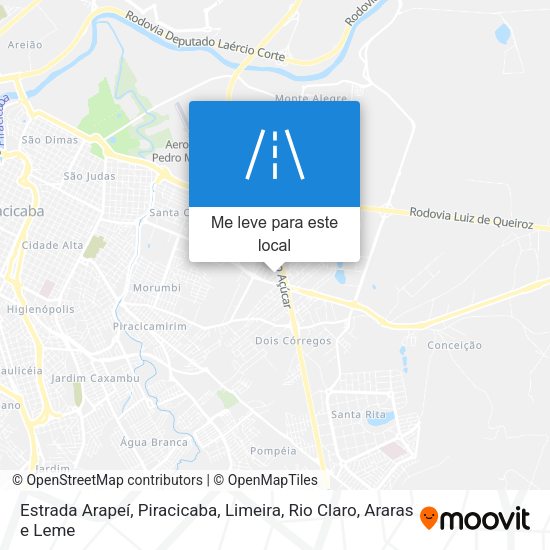 Estrada Arapeí mapa