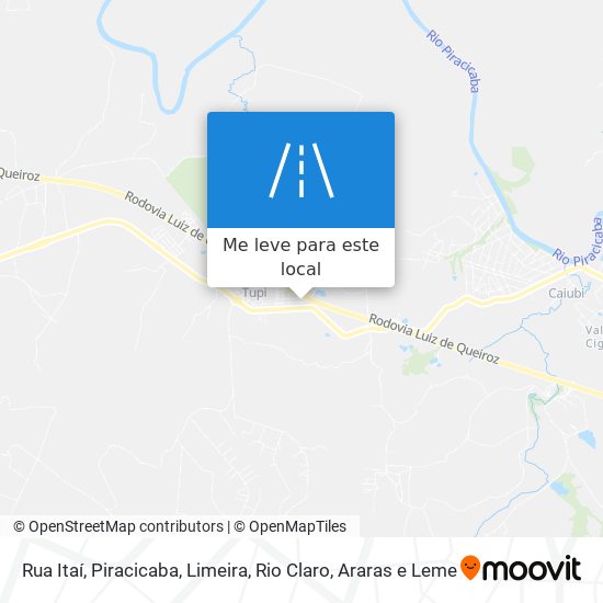 Rua Itaí mapa