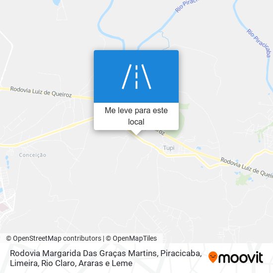 Rodovia Margarida Das Graças Martins mapa