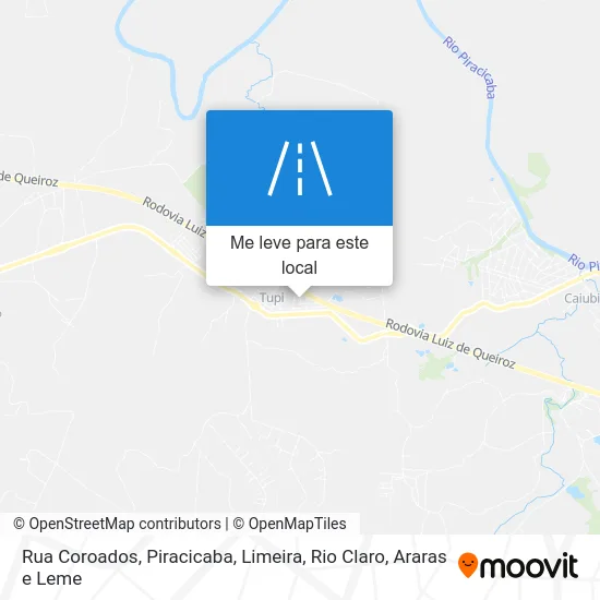 Rua Coroados mapa