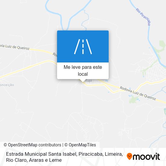 Estrada Municipal Santa Isabel mapa