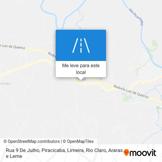 Rua 9 De Julho mapa