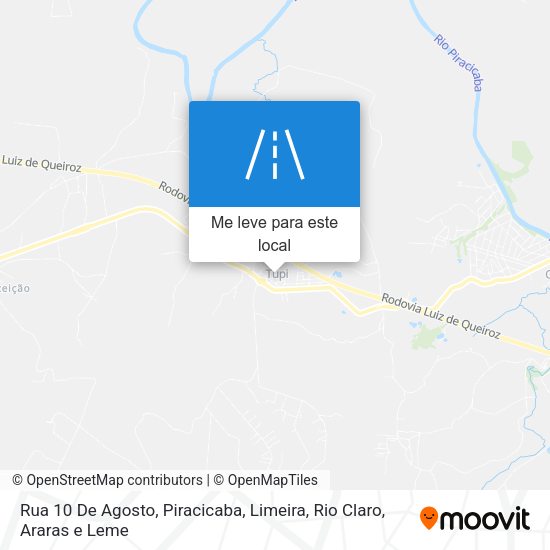 Rua 10 De Agosto mapa