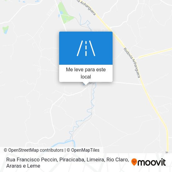 Rua Francisco Peccin mapa