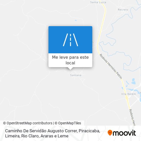 Caminho De Servidão Augusto Correr mapa