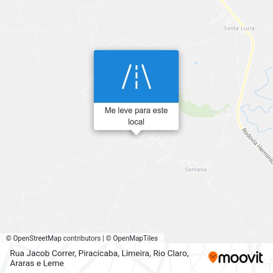 Rua Jacob Correr mapa