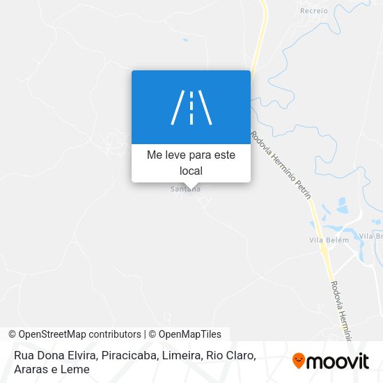 Rua Dona Elvira mapa