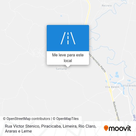 Rua Victor Stenico mapa