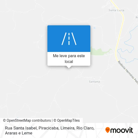 Rua Santa Isabel mapa