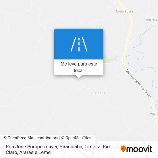 Rua José Pompermayer mapa