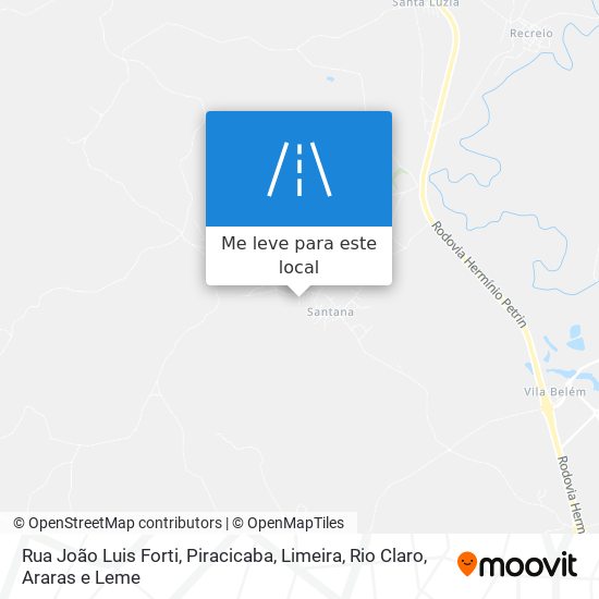 Rua João Luis Forti mapa