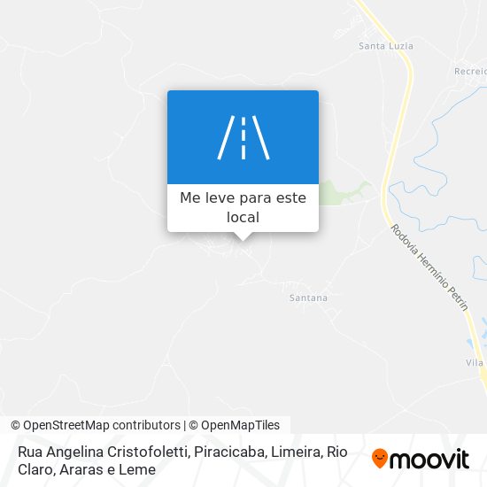 Rua Angelina Cristofoletti mapa